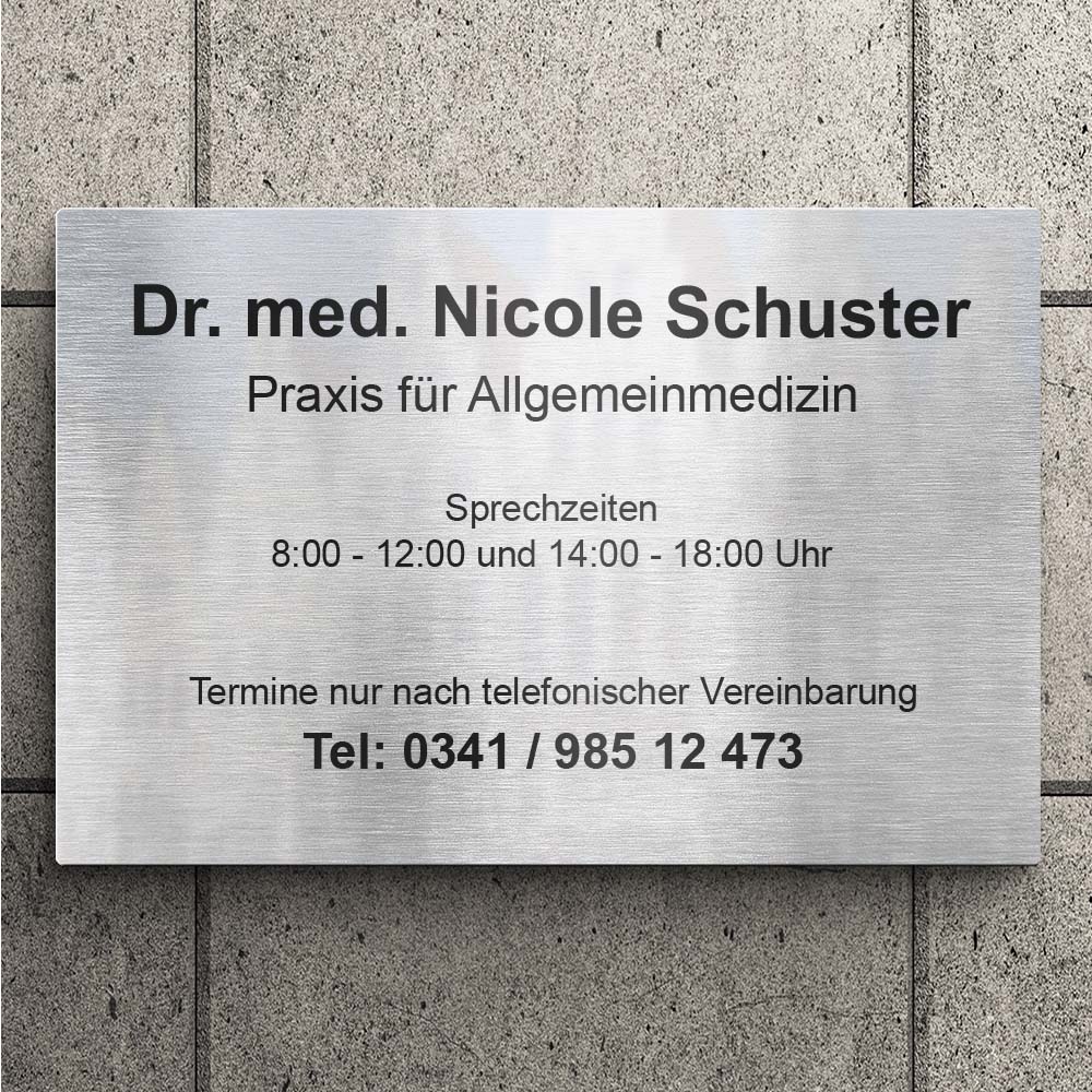 Praxisschild  Praxisschild