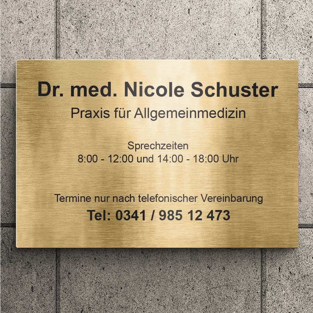 Praxisschild  Praxisschild