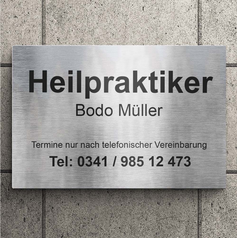 Praxisschild  Praxisschild
